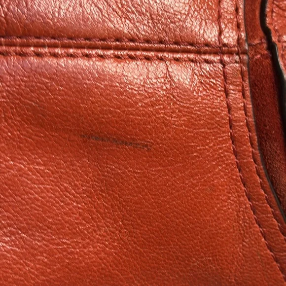 Coach Flagship Chelsea Curry Orange Leather Shoulder Bag - Picture 11 of 16